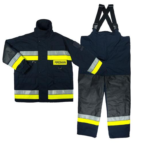 Taesan Fire Suit Fighting Bunker Gear Safety Jacket Pants 2 Piece Size XS ~ 5XL