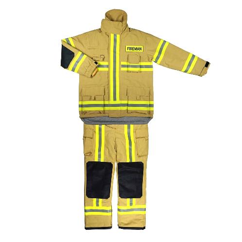 Stout, Multipurpose, Fireproof ARAMID FIRE FIGHTING SUIT (TS-FFS-1603-JK&PT) made in Korea
